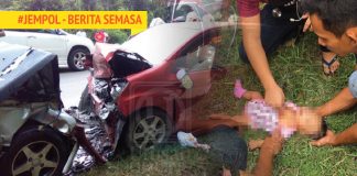 Bayi Tujuh Minggu Parah Dalam Kemalangan Di Jempol