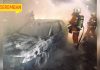 Kereta Dipandu Tiba-Tiba Terkbakar di Lebuhraya Utara-Selatan