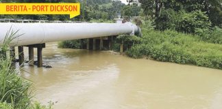 Pasar Air Sungai Muar Capai Tahap Waspada