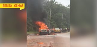 Sempat Keluar Kereta Sebelum Terbakar