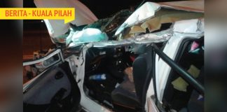 Ibu Mertua Maut Nahas Kereta Rempuh Lori Tepi Jalan